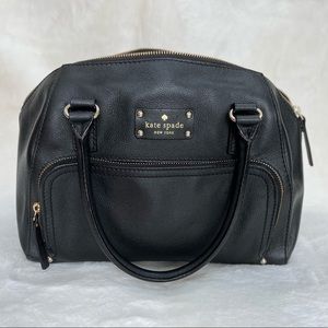 Kate Spade Baxter Street Black Catalina Satchel in Black